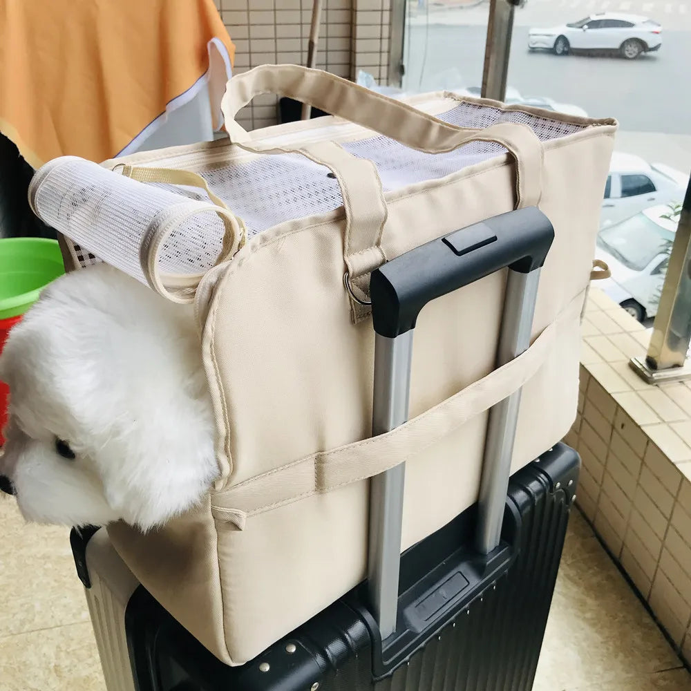 Portable Petcat Shoulderhandbag Petdog Carrier Bag Car Seat Nonslip Dog Carriers Safe Pet Products Cat Carrier Small Dog Handbag