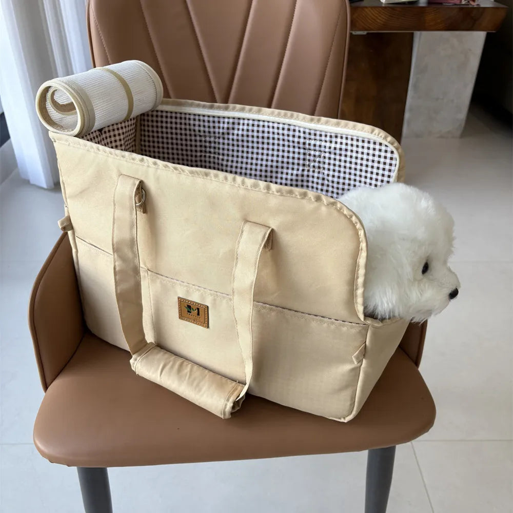 Portable Petcat Shoulderhandbag Petdog Carrier Bag Car Seat Nonslip Dog Carriers Safe Pet Products Cat Carrier Small Dog Handbag