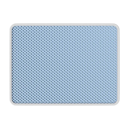 Double Layer Cat Litter Pad Blue Top View Pet Supplies