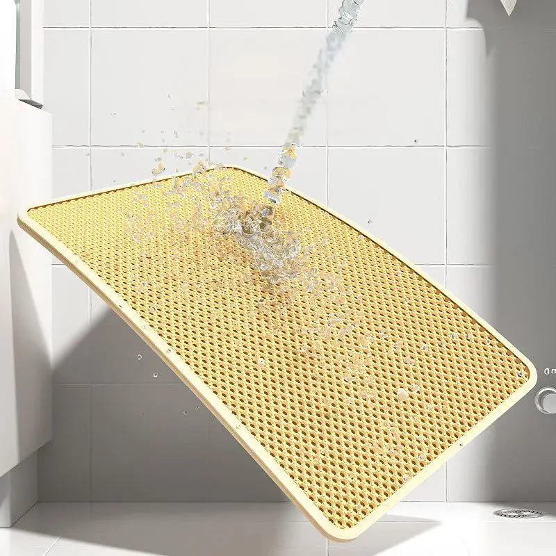 Double Layer Cat Litter Pad Pet Supplies, Yellow Waterproof
