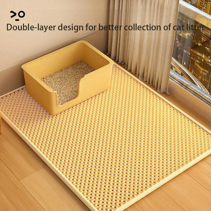 Double Layer Cat Litter Pad, Pet Supplies, Yellow, Product Isometric View