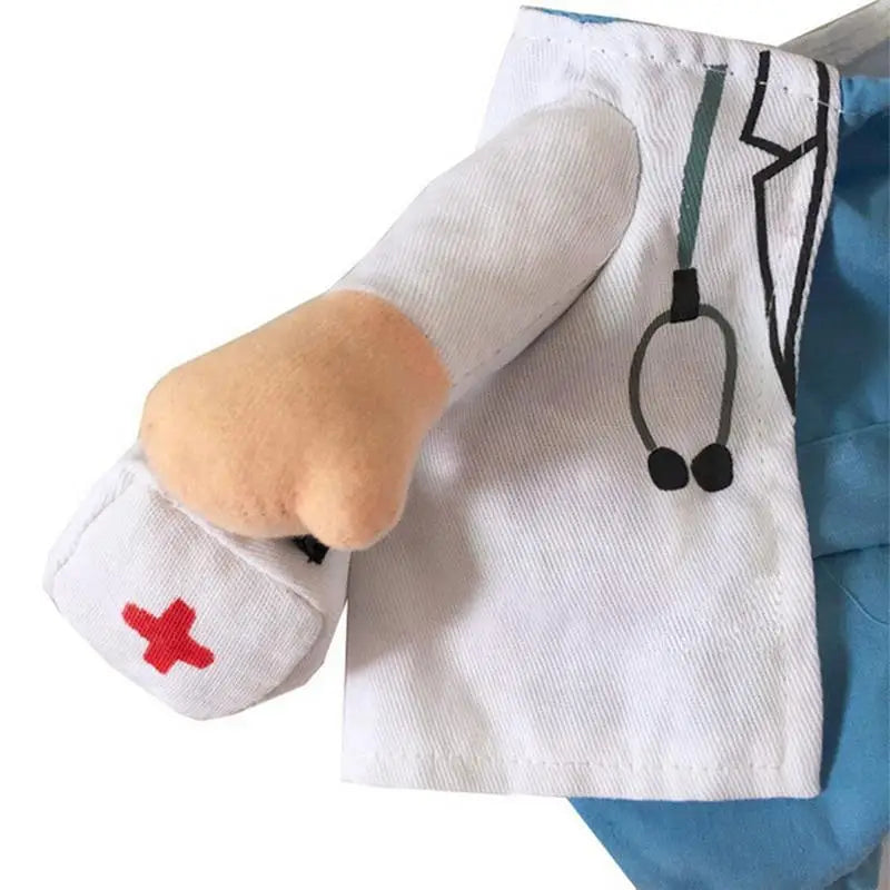 Pet Halloween Costume Dog Cat Doctor Costume Pet Doctor Clothing White Funny Cosplay Outfit Uniform