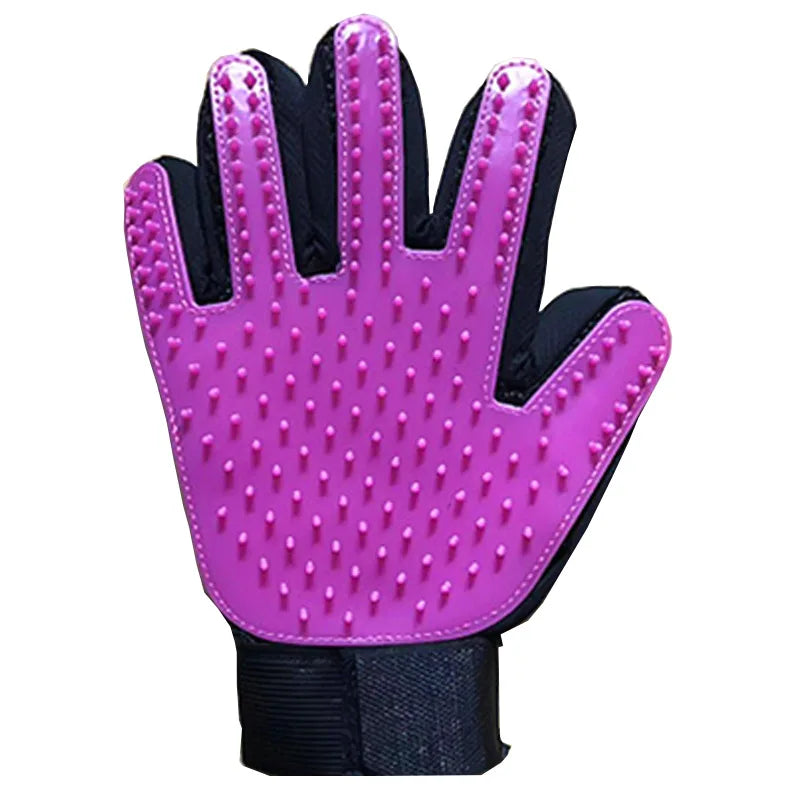 Pet Glove Cat Grooming Glove Cat Hair Deshedding Brush Gloves Dog Comb for Cats Bath Hair Remover Clean Massage Brush for Animal