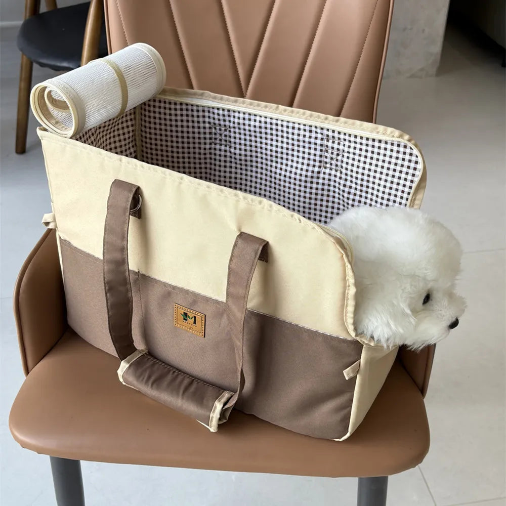 Portable Petcat Shoulderhandbag Petdog Carrier Bag Car Seat Nonslip Dog Carriers Safe Pet Products Cat Carrier Small Dog Handbag